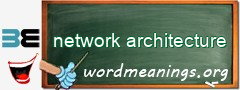 WordMeaning blackboard for network architecture
